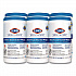 Bleach Germicidal Wipes, 1-Ply, 6.75 x 9, Unscented, White, 70/Canister, 6 Canisters/Carton (35309CT)