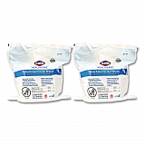 Bleach Germicidal Wipes, 1-Ply, 12 x 12, Unscented, White, 110/Refill, 2 Refills/Carton (30359CT)