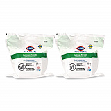 Hydrogen Peroxide Cleaner Disinfectant Wipes, 12 x 11, Unscented, White, 185/Pack, 2 Packs/Carton (30827)