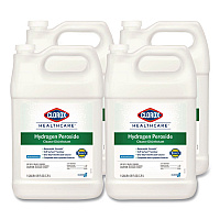 Hydrogen-Peroxide Cleaner/Disinfectant, Unscented, 1 gal Bottle, 4/Carton (30829)