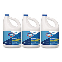 CloroxPro Concentrated Germicidal Bleach, Regular Scent, 121 oz Bottle, 3/Carton (30966CT)