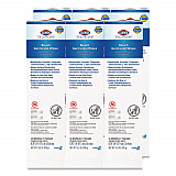 Bleach Germicidal Wipes, Individual Wipes, 1-Ply, 6.75 x 9, Unscented, White, 50/Box, 6 Boxes/Carton (31424)