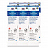 Bleach Germicidal Wipes, Individual Wipes, 1-Ply, 6.75 x 9, Unscented, White, 50/Box, 6 Boxes/Carton (31424)