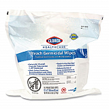 Bleach Germicidal Wipes, Refill for Bucket, 1-Ply, 12 x 12, Unscented, White, 110/Pouch (30359)