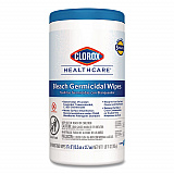 Bleach Germicidal Wipes, 1-Ply, 6 x 5, Unscented, White, 150/Canister (30577)