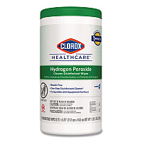 Hydrogen Peroxide Cleaner Disinfectant Wipes, 6.75 x 5.75, Unscented, 155 Wipes/Canister (30825EA)