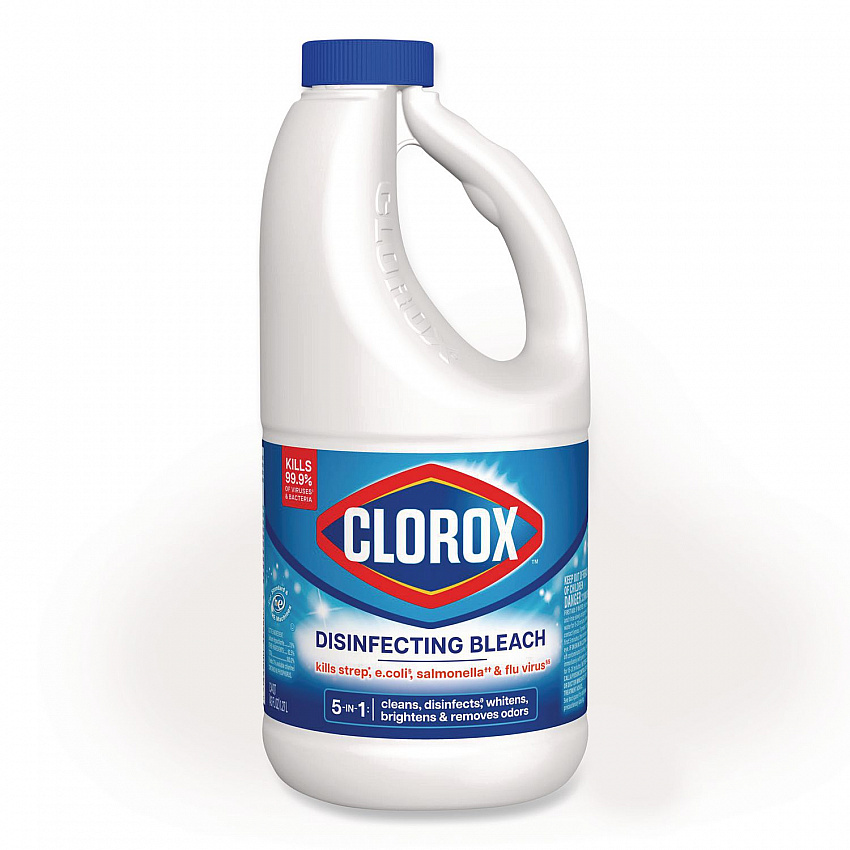 Concentrated Regular Disinfecting Bleach, Unscented, 43 oz Bottle (32260EA)