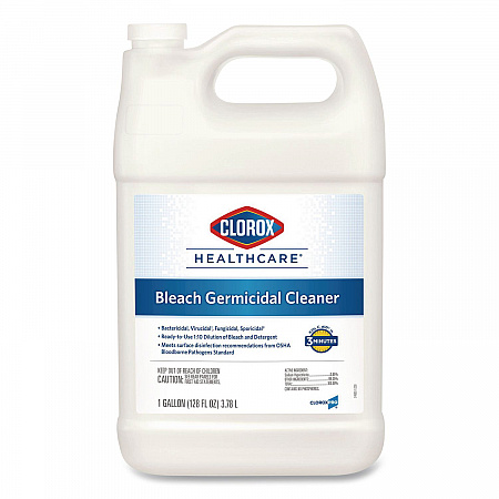 Bleach Germicidal Cleaner, Unscented, 128 oz Refill Bottle (68978EA)