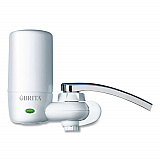 Water Faucet Mount Filtration System with 1 Elite Advanced Replacement Filter, White (42201)