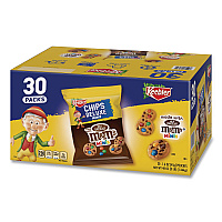 Mini Cookie Snack Packs, Chocolate Chip/M and Ms, 1.6 oz. Pouch, 30 Pouches/Carton (20900466)