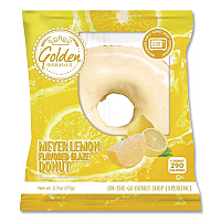 Meyer Lemon Glazed Donut, Lemon, 2.7 oz Individually Wrapped, 7 Donuts/Carton (30700396)