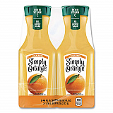Orange Juice Pulp Free, 52 oz Bottle, 2/Pack (90200102)