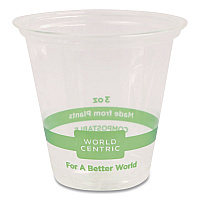 PLA Clear Portion Cups, 3 oz, Plastic, Clear, 2,500/Carton (CPCS3)