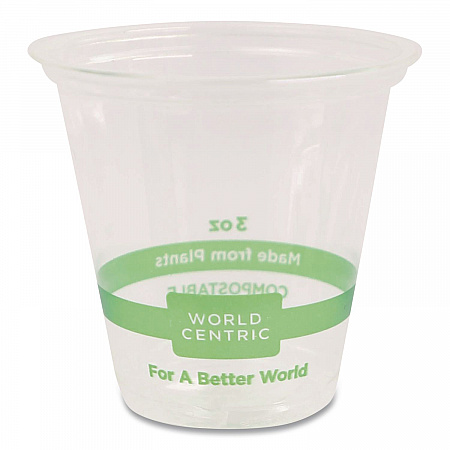 PLA Clear Portion Cups, 3 oz, Plastic, Clear, 2,500/Carton (CPCS3)