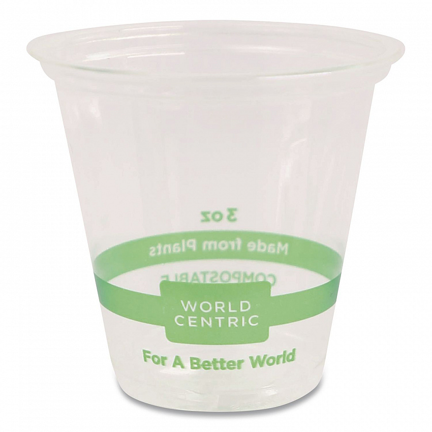 PLA Clear Portion Cups, 3 oz, Plastic, Clear, 2,500/Carton (CPCS3)