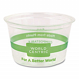 PLA Clear Portion Cups, 4 oz, Plastic, Clear, 1,000/Carton (CPCS4S)