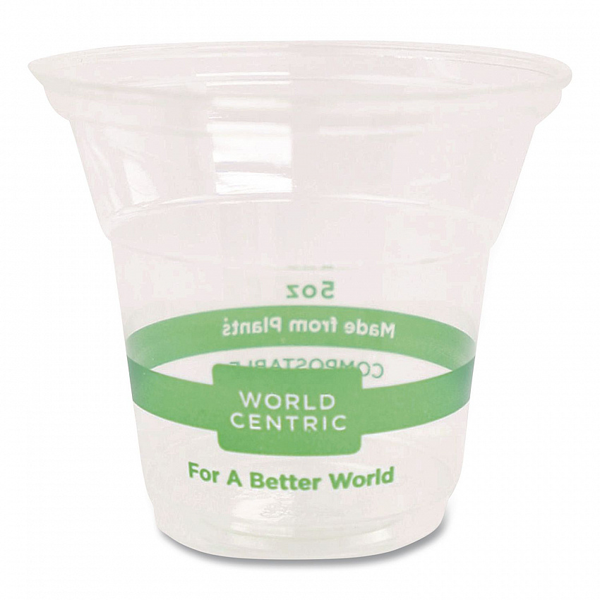 PLA Clear Cold Cups, 5 oz, Plastic, Clear, 2,000/Carton (CPCS5)