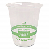 PLA Clear Cold Cups, 7 oz, Plastic, Clear, 2,000/Carton (CPCS7)