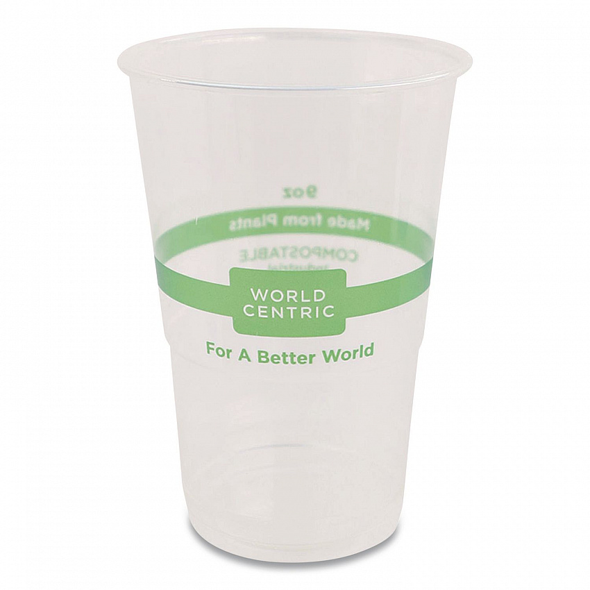 PLA Clear Cold Cups, 9 oz, Plastic, Clear, 2,000/Carton (CPCS9)
