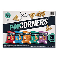 Popped Corn Chips Snacks Variety Pack, Assorted Flavors, 1 oz Bag, 28/Pack (22002179)