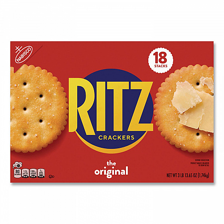 Original Crackers, Buttery, 18 Individually Wrapped Sleeves, 3 lb Box, 1 Box/Carton (22002636)