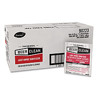 Beer Clean Last Rinse Glass Sanitizer, Unscented, Powder, 0.25 oz Pack, 100/Carton (90223)