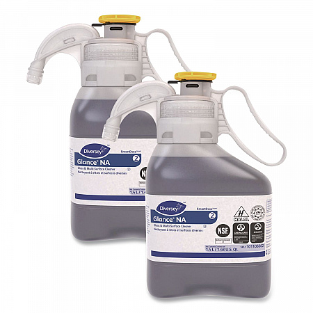 Glance NA Glass and Multi-Surface Cleaner SC, Unscented, 1.4 L SmartDose, 2/Carton (101106662)