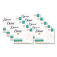 Sensitive Skin Bath Bar, Unscented, 3.75 oz, 8 Bars/Pack, 9 Packs/Carton (CB613789)