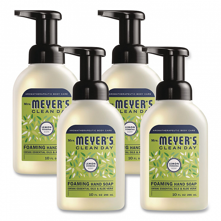 Clean Day Foaming Hand Soap, Lemon Scent, 10 oz, 4/Carton (383417)