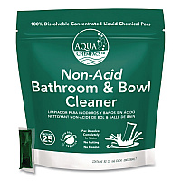 Aqua ChemPacs Non-Acid Bathroom and Bowl Cleaner, Lavender Scent, 6 g Packets, 80 Chem Pacs/Pack, 4 Packs/Carton (9320972)
