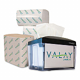 Valay Table Top Napkin Dispenser, 6 x 6.5 x 8, Black (NT222)