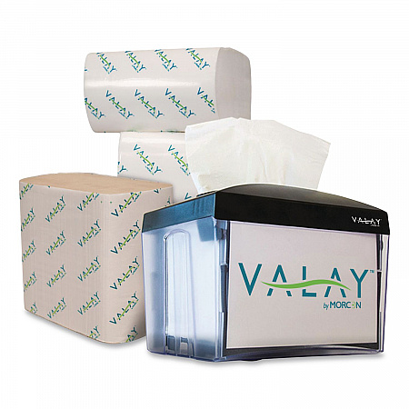 Valay Table Top Napkin Dispenser, 6 x 6.5 x 8, Black (NT222)