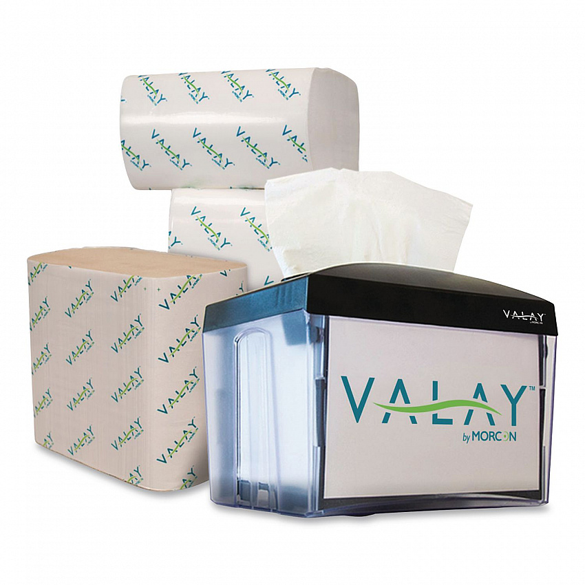 Valay Table Top Napkin Dispenser, 6 x 6.5 x 8, Black (NT222)