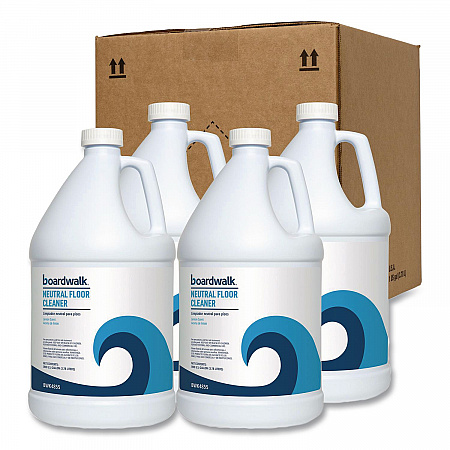 Neutral Floor Cleaner, Lemon Scent, 1 gal Bottle, 4/Carton (4855)