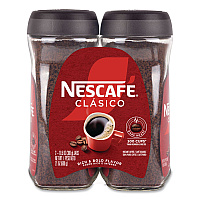 Clasico Dark Roast Instant Coffee, 21 oz Jar, 2/Carton (22002635)