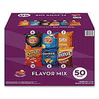 Flavor Mix Variety Pack, Assorted Flavors, 1 oz Bag, 50 Bags/Carton (22002671)