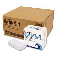 Eraser Pads, 2.5 x 4.5, 1" Thick, White, 6 Pads/Pack, 6 Packs/Carton (ERASERPAD)