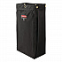 Fabric Cleaning Cart Bag for Rubbermaid Commercial Housekeeping and Janitorial Carts, 30 gal, 10.5 x 16.8 x 33, Black, 4/CT (2202530)