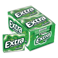 Extra Spearmint Sugar-Free Gum, Spearmint, 15 Sticks/Pack, 10 Packs/Carton (22002638)