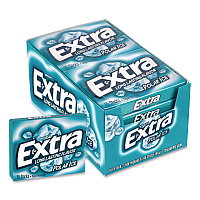 Extra Polar Ice Sugar-Free Gum, Polar Ice, 15 Sticks/Pack, 10 Packs/Carton (22002641)