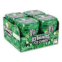 Ice Cubes Spearmint Sugar-Free Gum, Spearmint, 40 Cubes/Bottle, 4 Bottles/Carton (22002651)