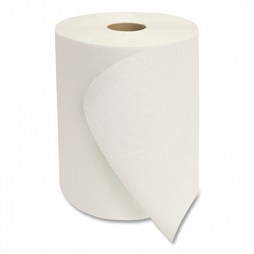Morsoft Universal Roll Towels, 1-Ply, 8" x 1,000 ft, White, 6 Rolls/Carton (W61000)