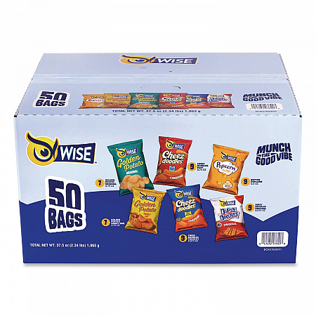 Grab and Snack Variety Pack, Assorted Flavors, 50/Pack (22002063)