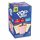 Pop Tarts, Assorted Flavors: Strawberry, Blueberry Cherry, 5 lb 1.2 oz Box, 48 Pastries/Carton (22002628)