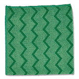 Reusable Cleaning Cloths, Microfiber, 16 x 16, Green, 12/Carton (Q620)