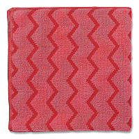 HYGEN Microfiber Cleaning Cloths, 16 x 16, Red, 12/Carton (Q620RED)