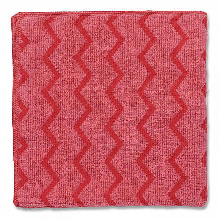 HYGEN Microfiber Cleaning Cloths, 16 x 16, Red, 12/Carton (Q620RED)