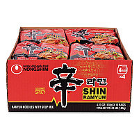 Gourmet Spicy Ramyun Noodle Soup, Spicy Chicken, 4.23 oz Packet, 16/Carton (22002654)