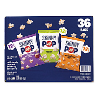 Popcorn Variety Snack Pack, 0.5 oz Bag, 36 Bags/Carton (22001049)