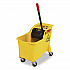 Tandem 31-Quart Bucket/Wringer Combo, Reverse, 31 qt, Yellow (738000YEL)